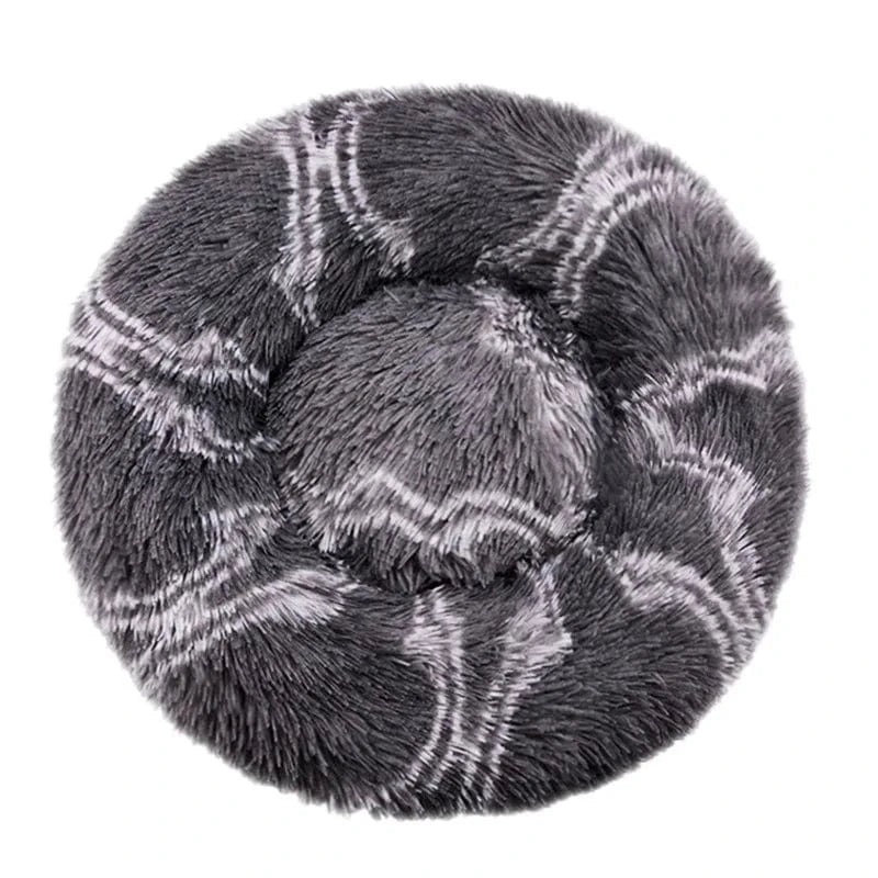 Paniers pour chiens | Rond Gris et Blanc / 60cm